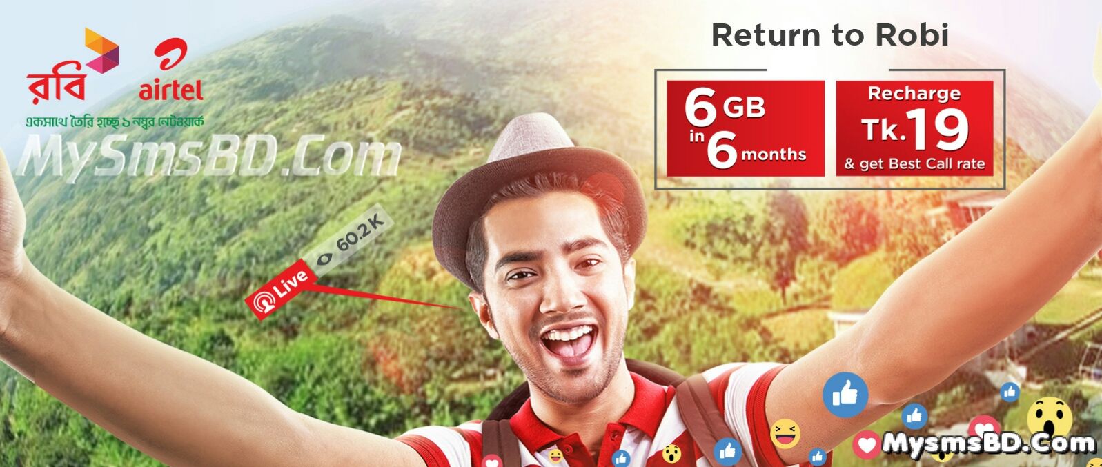 Robi Bondho Sim Offer! Get 6 GB Internet In 6 Months