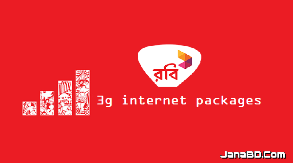 Robi 3G or 3.5G internet packages (update April 2017)