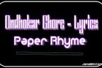 Nikosh Kalo Ai Adhare (অন্ধকার ঘরে) - Song Lyrics || Paper Rhyme.